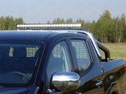 Защита кузова и заднего стекла 76,1 мм со светодиодной фарой (только для кузова) для автомобиля Fiat Fullback 2016-, TCC Тюнинг FIAFUL16-18