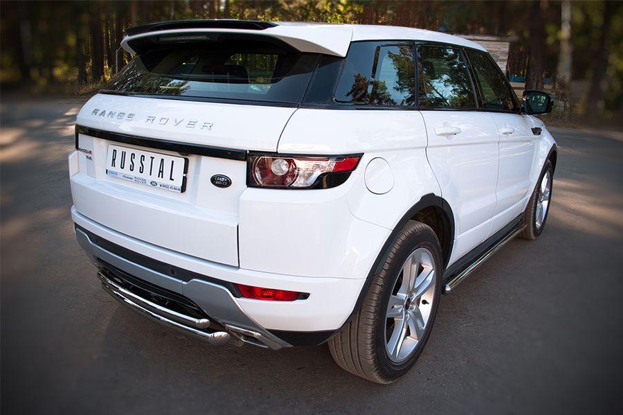 Защита заднего бампера d57/42 для Land Rover Evoque Dynamic 2011, Slitkoff REDZ-000666