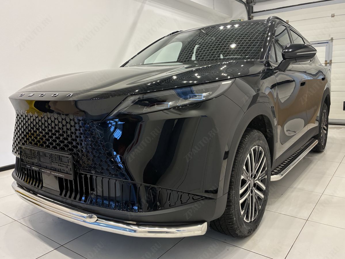 Защита переднего бампера двойная для автомобиля Omoda C7 2025 арт. CHOC7.25.03