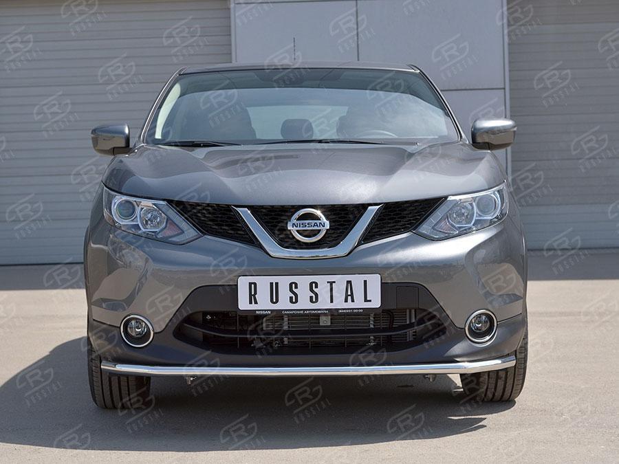 Защита переднего бампера d42 Nissan Qashqai 2015 SPB, Slitkoff NQAZ-002305