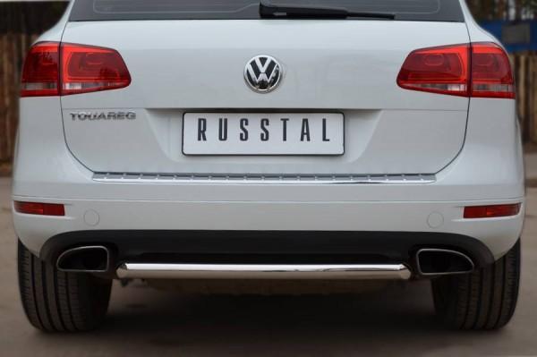 Защита заднего бампера d57 для Volkswagen Touareg 2010, Slitkoff VTZ-001073