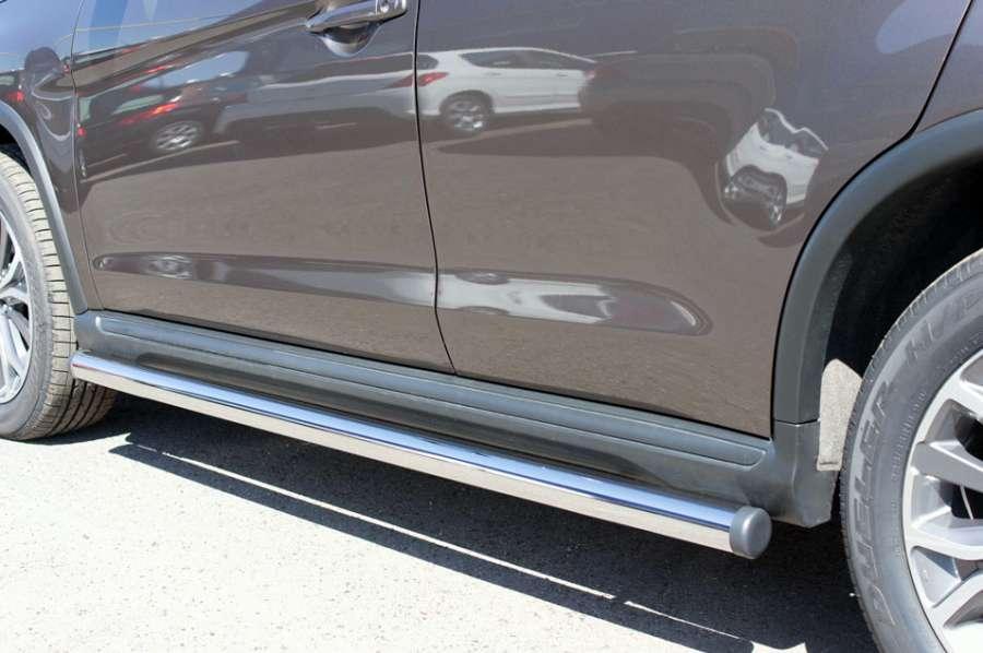 Пороги труба d57 вариант 2 для Citroen C4 Aircross 2012, Slitkoff P48T-0005342