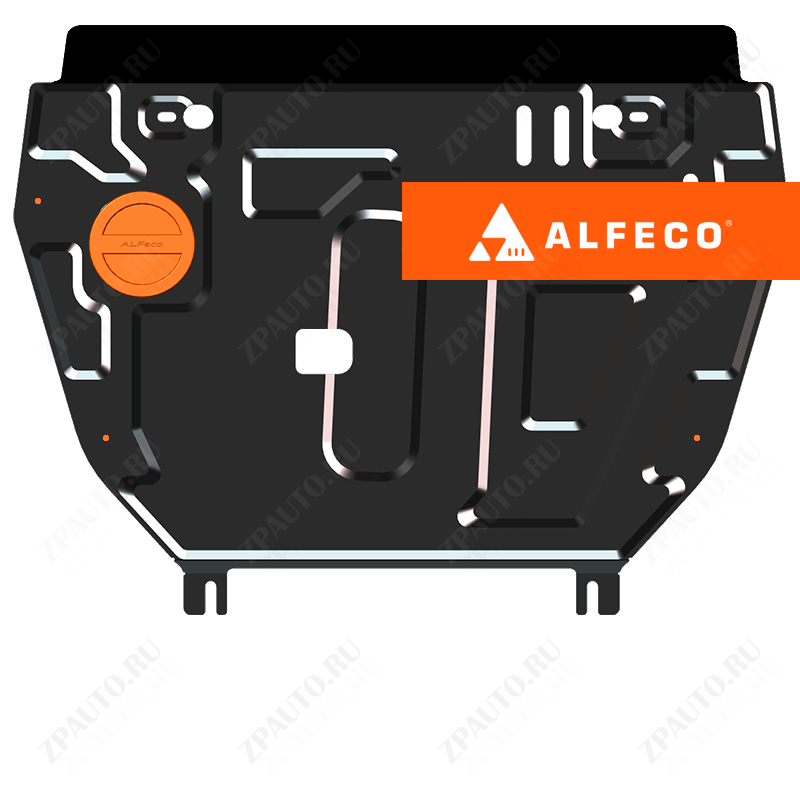Защита  картера и КПП (установка защиты без пыльника) Toyota Rav4 IV (XA40) 2012-2019 V-2,2D , ALFeco, сталь 2мм, арт. ALF2499st