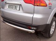 Защита заднего бампера d76 для Mitsubishi Pajero Sport 2010, Slitkoff PSZ-000923
