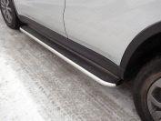 Пороги с площадкой (нерж. лист) 42,4 мм для автомобиля Suzuki Vitara 2015-, TCC Тюнинг SUZVIT15-11