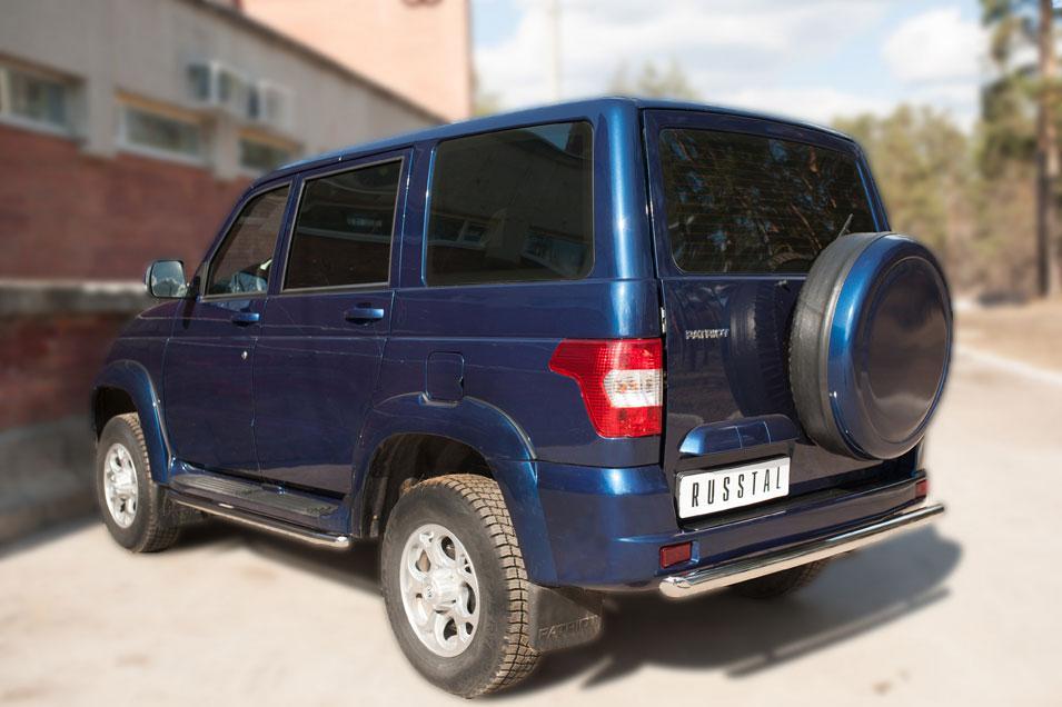 Защита заднего бампера d57 для UAZ Patriot 2014, Slitkoff UPZ-002070