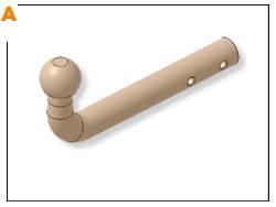 ТСУ для MERCEDES GLK X204 2008-, тип шара: A, Aragon, арт. E4121AA