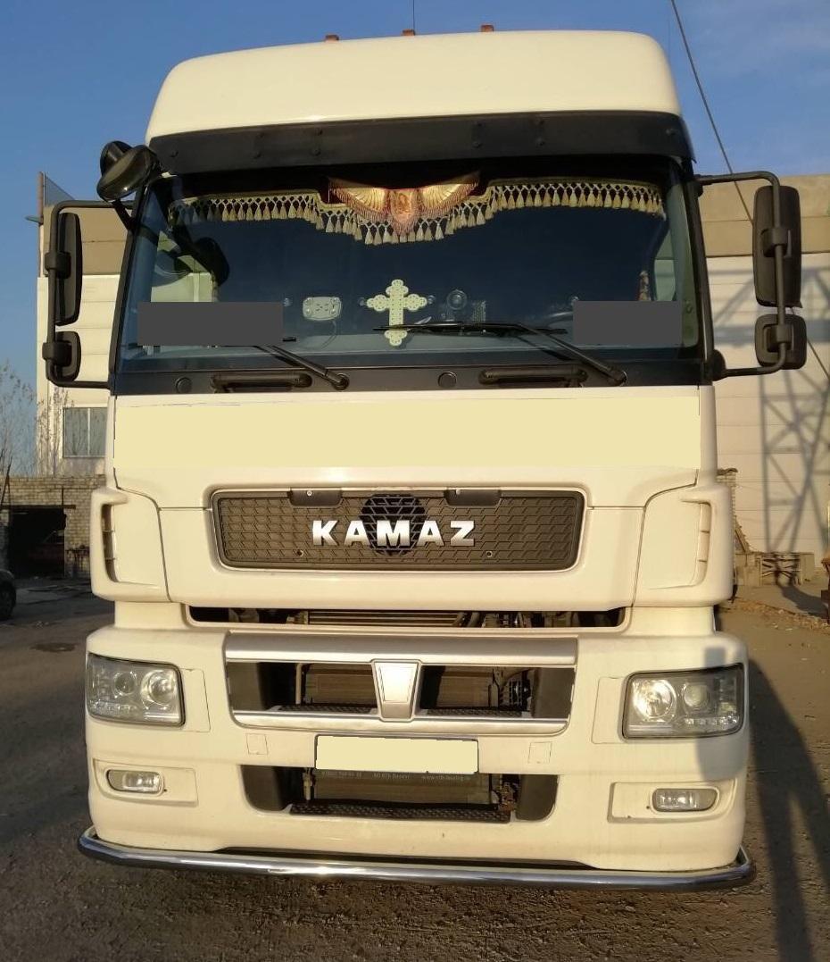 Защита переднего бампера для автомобиля KAMAZ 5490 2017, Россия KMZ5490.03