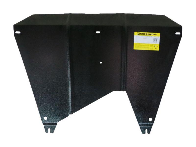 Защита двигателя, кпп стальная Motodor для Hyundai Creta 2016- (2 мм, сталь), 60911