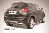 Защита заднего бампера d57 волна Nissan Juke (2010-2014) Black Edition, Slitkoff, арт. NJ2WD-009BE