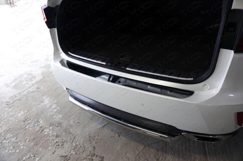 Накладка на задний бампер (лист зеркальный) для автомобиля Lexus RX200t/RX300/RX350/RX450h (AL20) 2015- (F-Sport)