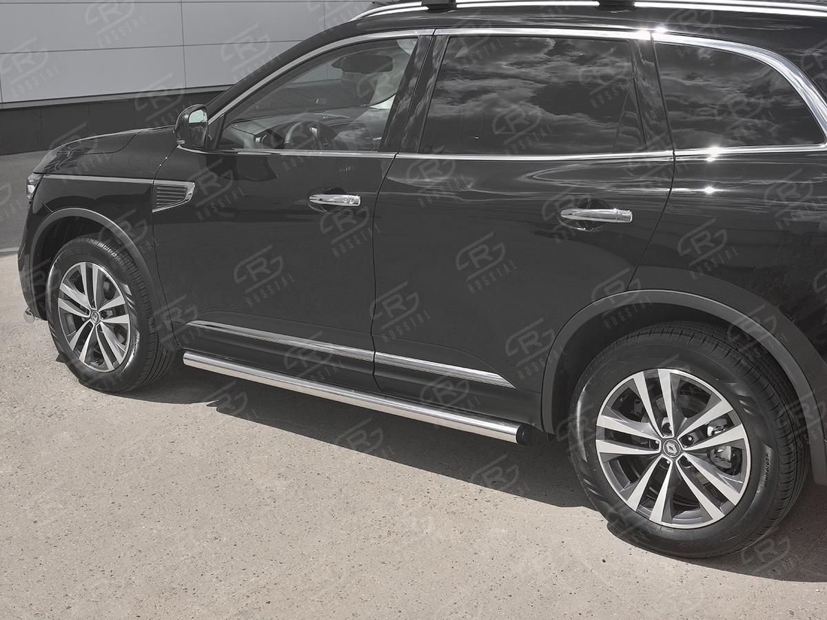 Пороги труба d57 (вариант 2) RKT-0029722 для автомобиля RENAULT KOLEOS 2017-, Slitkoff