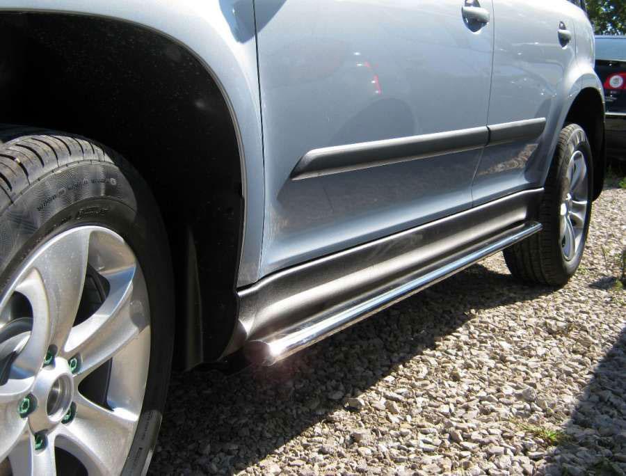 Пороги труба d75x42 овал для Skoda Yeti, Slitkoff SYO-000745