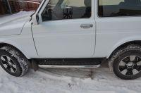 Пороги с накладным листом для автомобиля LADA Niva 2121, Россия CVNV.21.41