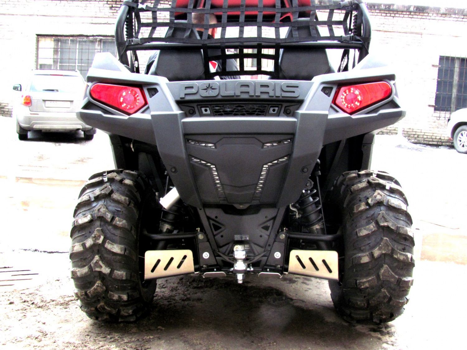 Защита рычагов для POLARIS RZR 570 2012-19, алюминий 4 мм, STORM, арт. 2395