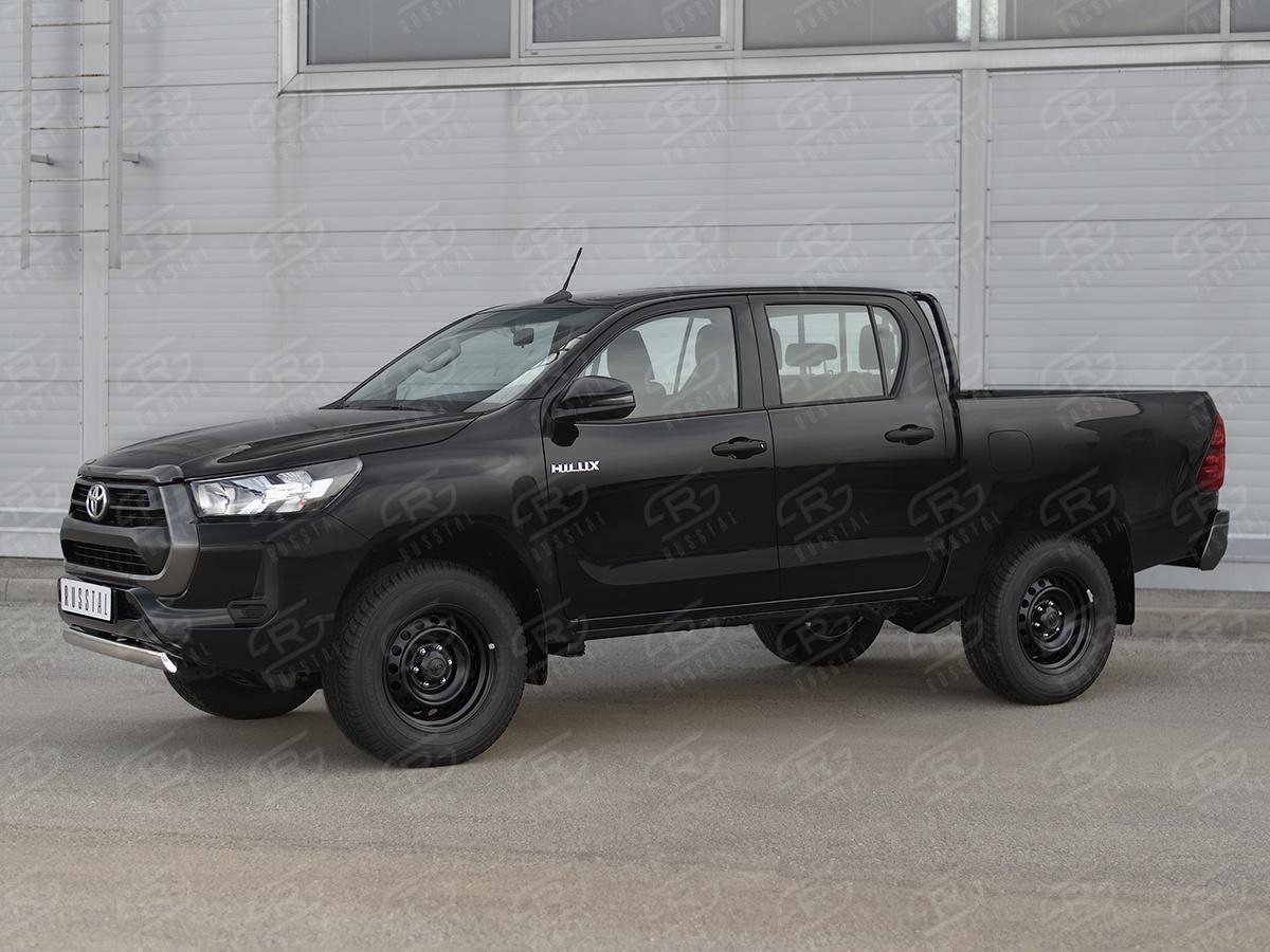 TOYOTA HILUX 2020- Защита переднего бампера d75х42 дуга THZ-003491