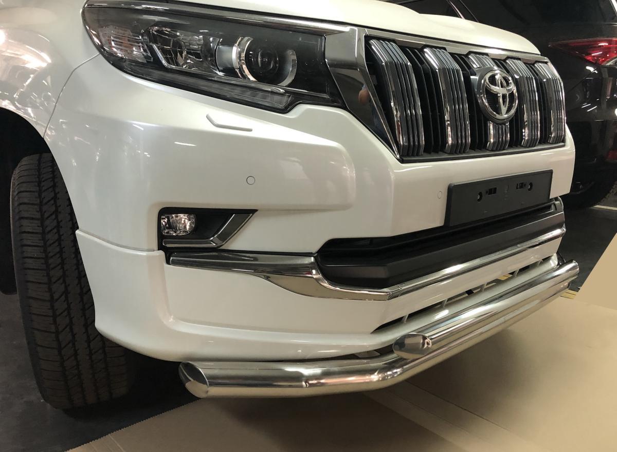 Защита переднего бампера двойная для Toyota Land Cruiser 150 Prado 2019-, Россия TLCPS150.19.03