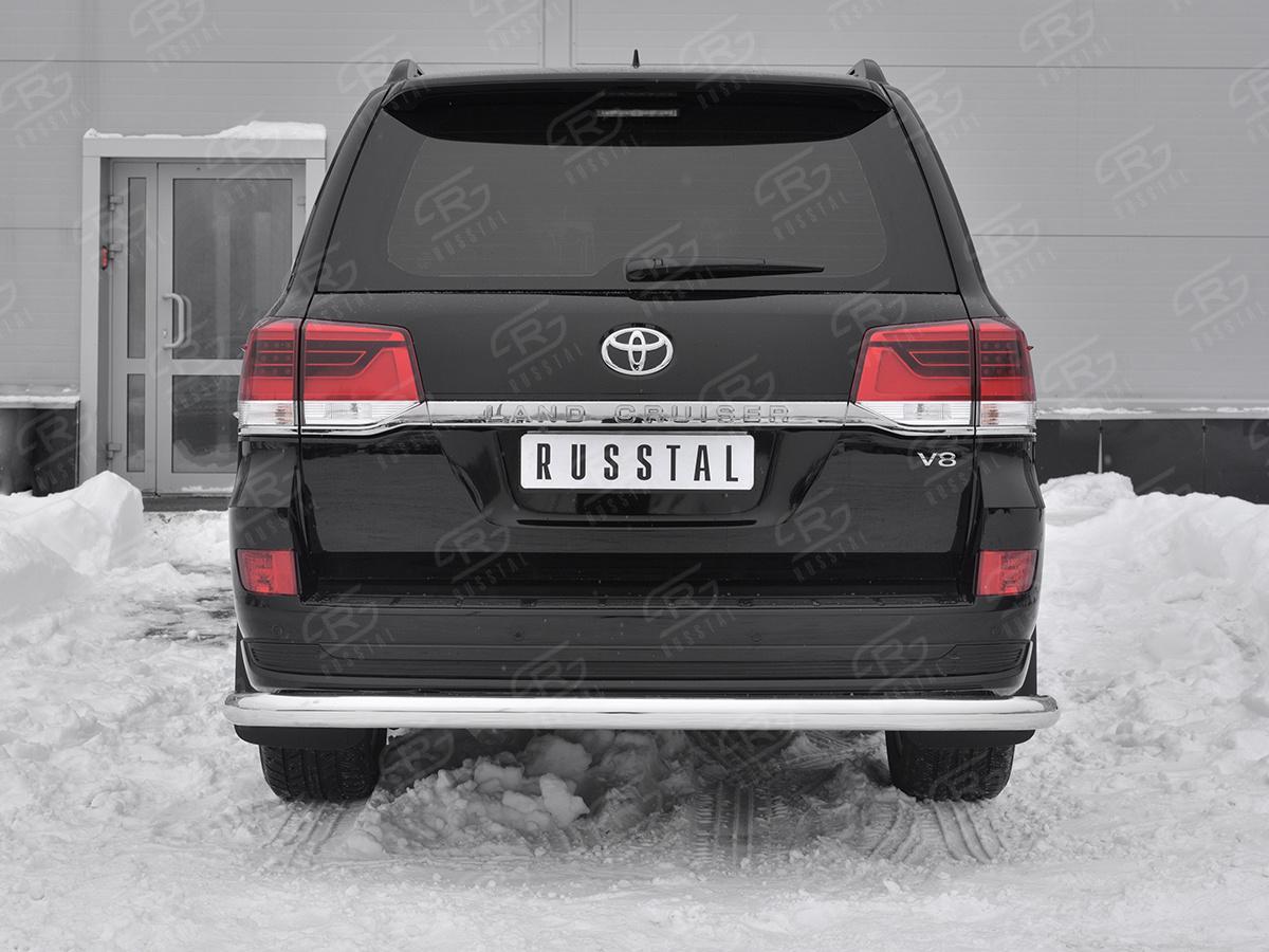 Защита заднего бампера d76 секции TLCZ-003123 для автомобиля TOYOTA LAND CRUISER 200 2018 EXECUTIVE LOUNGE, Slitkoff