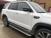 Пороги с накладным листом для автомобиля Changan CS95 2023 арт. CGCS95.23.41