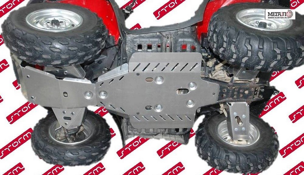 Защита днища для HONDA FourTrax Rincon TRX 2006-19, алюминий 4 мм, STORM, арт. 1600