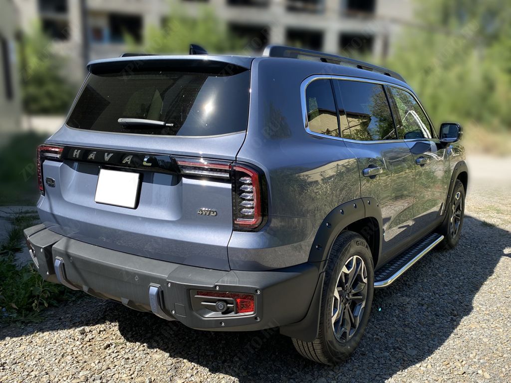 Пороги с листом d-53 для автомобиля HAVAL DARGO X 2024-наст.вр. арт. HD_2, Технотек