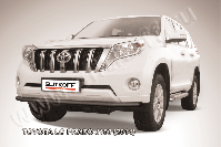 Защита переднего бампера d57 черная Toyota Land Cruiser Prado J150 (2013-2017) , Slitkoff, арт. TOP14-005B