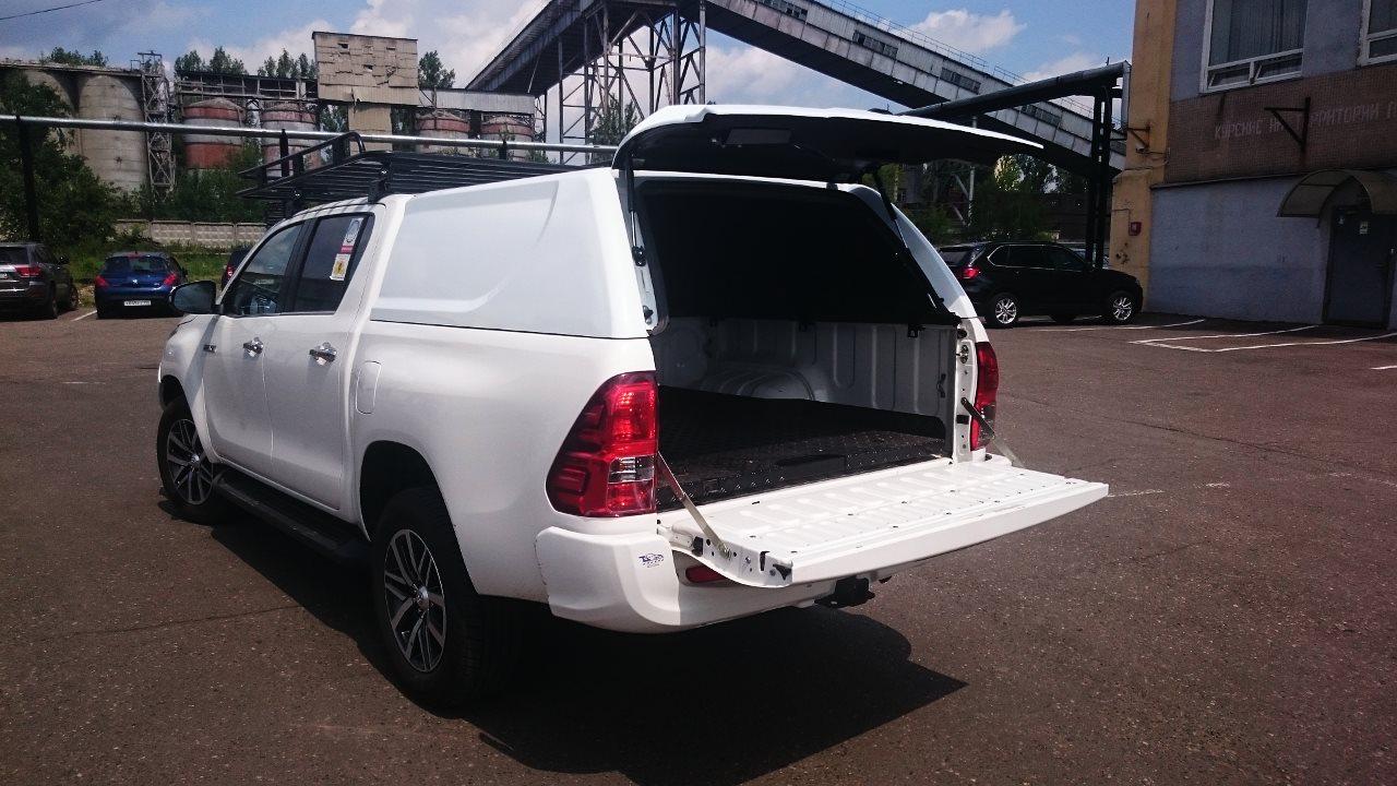 ABC.TOHIL.BR.04W КРЫША (КУНГ) КУЗОВА ДЛЯ TOYOTA HILUX (ДВОЙНАЯ КАБИНА)(08.2015-) (БЕЛАЯ) 
(1 ДВЕРЬ) CARGO