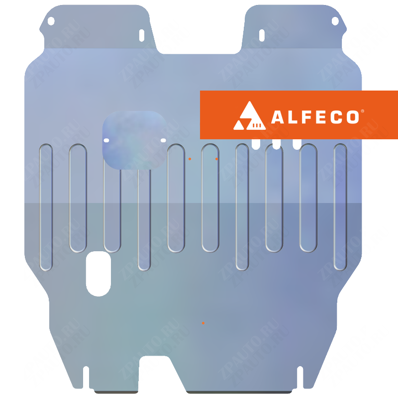 Защита  картера и КПП Chery CrossEastar(B14) 2008-2013 V-2,0 , ALFeco, алюминий 4мм, арт. ALF0207al
