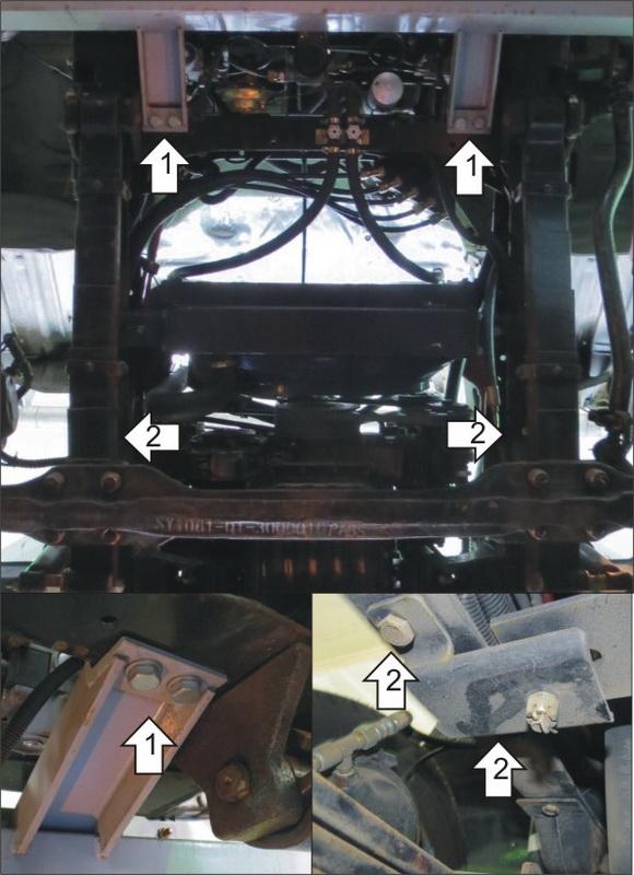Защиты Грузовые Motodor (Радиатор), 4 мм, Сталь для JBC 1060 2016- арт. 27303