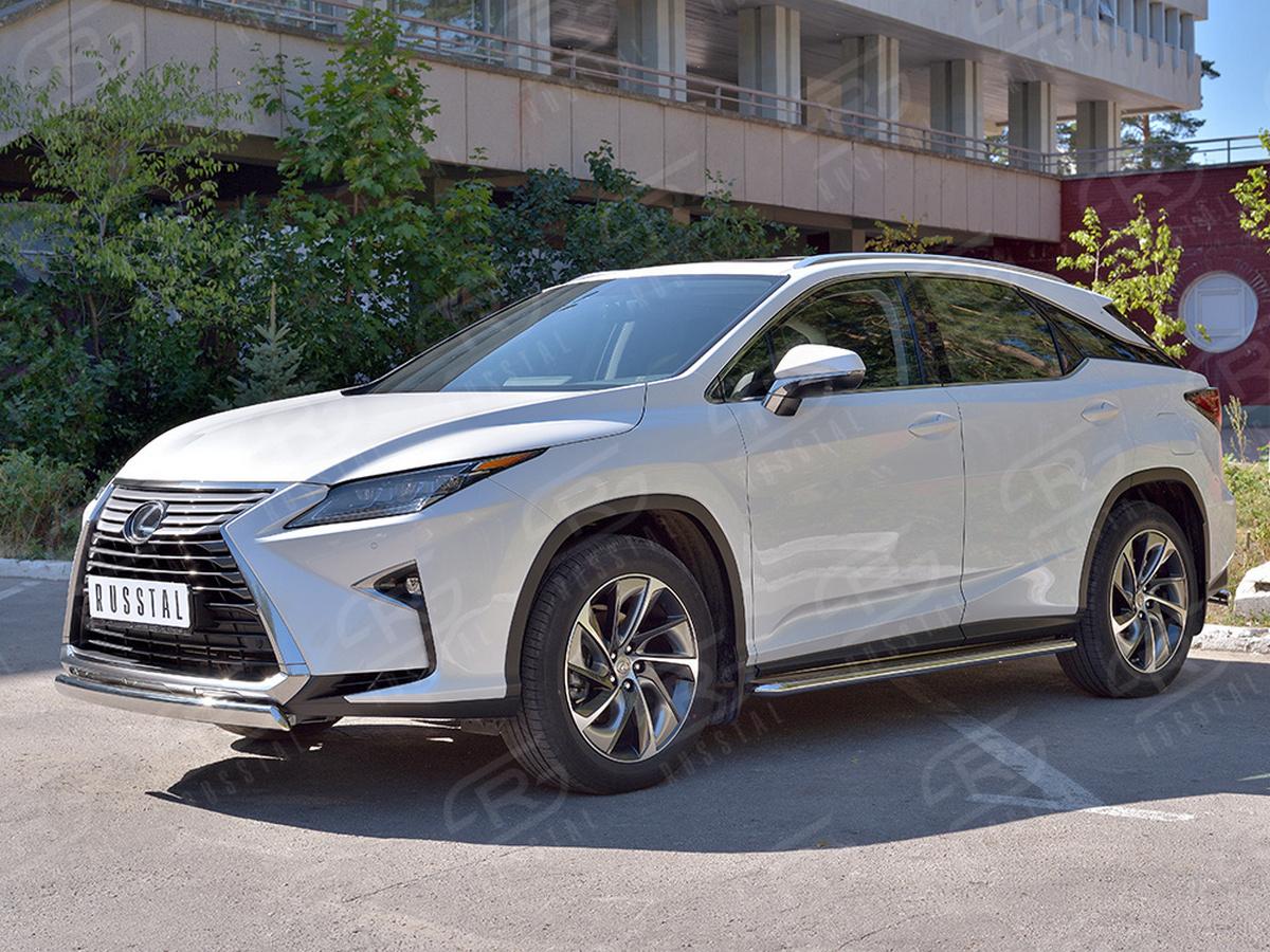 Защита переднего бампера 75х42 дуга LRX3Z-003218 для автомобиля LEXUS RX 350L (not F-Sport) 2018-, Slitkoff