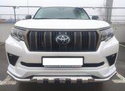 Защита переднего бампера (G) для автомобиля Toyota Land Cruiser Prado 150  Black Onyx 2020 арт. TLCP150.20.05