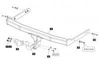 Фаркоп тсу Baltex на Skoda Yeti 08/09-, 21.1933.12