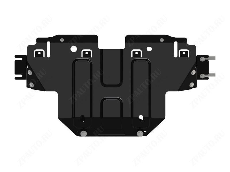 Защита радиатора для RENAULT Alaskan  2017-, V-2,3 DSi  AT AWD, Sheriff, сталь 2,5 мм, арт. 18.3865