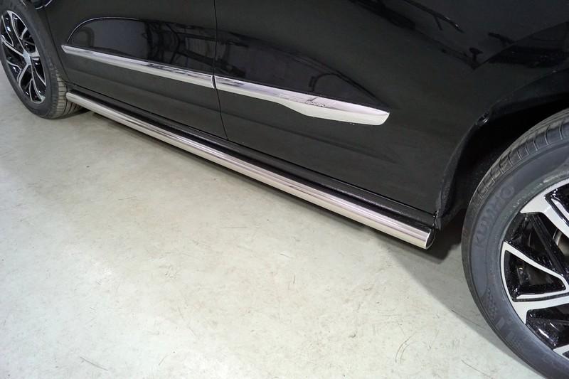 Пороги труба 60,3 мм для автомобиля HAVAL Jolion (1,5 л., 2WD) 2021- TCC Тюнинг арт. HAVJOL21-30