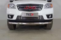 Защита передняя нижняя (с ДХО) 76,1 мм для автомобиля JAC T6 (4WD) 2.0T (бенз) 2021-,TCC Тюнинг ,арт. JACT621-15