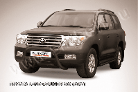 Кенгурятник d76 низкий черный Toyota Land Cruiser 200 (2007-2012) , Slitkoff, арт. TLC2-008B