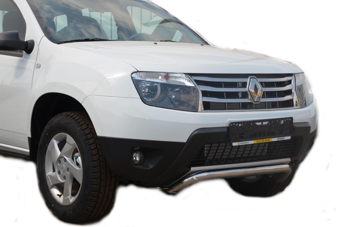 Защита переднего бампера шпонка для автомобиля RENAULT Duster 2011. RD.11.80, Россия