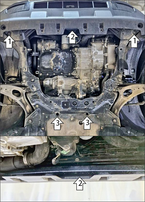 Ковер багажный модельный высокий борт для Honda Pilot II 2010-, Элерон 70709