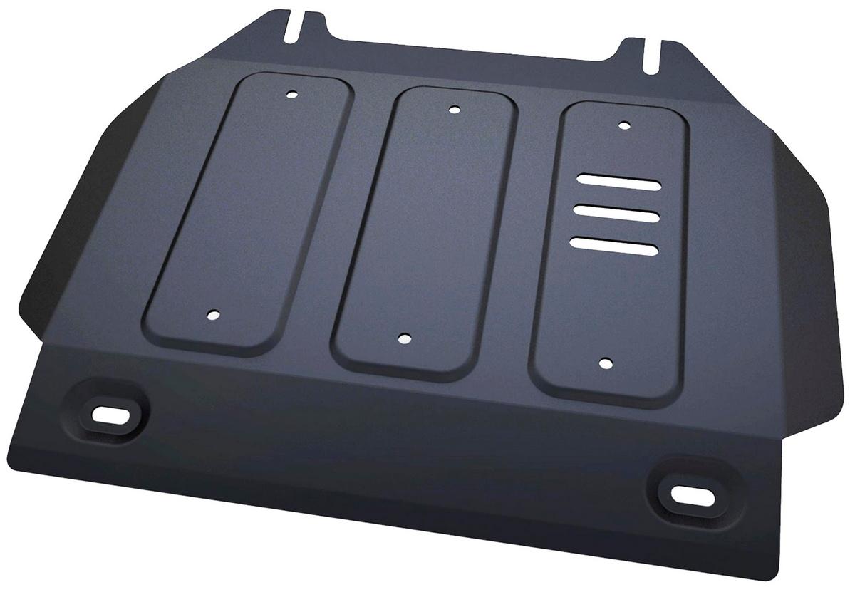 Защита картера АвтоБроня для Isuzu D-Max II рестайлинг (V - 3.0TD) 2017-2021, штампованная, сталь 1.8 мм, с крепежом, 111.09102.1