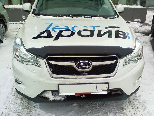 Дефлектор капота темный SUBARU IMPREZA 2011-/SUBARU XV 2012-2017, NLD.SSUIMP1112