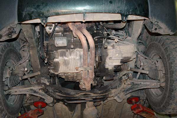 Защита картера и КПП для LAND  ROVER Freelander  1998 - 2006, V-1,8; 2,5, Sheriff, сталь 2,5 мм, арт. 04.1185