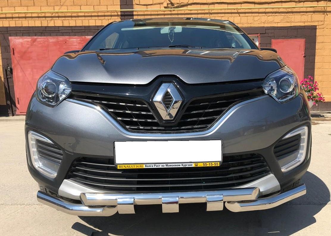 RK.17.05  Защита переднего бампера  G для автомобиля Renault Kaptur 2016-, Россия