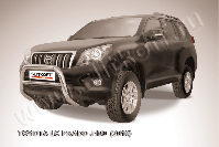 Кенгурятник d76 низкий Toyota Land Cruiser Prado J150 (2009-2013) Black Edition, Slitkoff, арт. TOP004BE