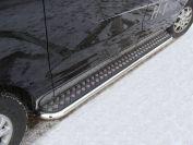 Пороги с площадкой 60,3 мм для автомобиля Hyundai H-1 2013-2018, TCC Тюнинг HYUNH113-02