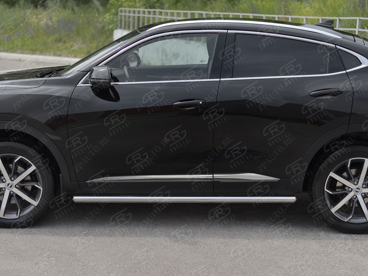 HAVAL F7X 1.5 4WD 2019-2022 Пороги труба d57 (вариант 2) HF7XT-0038392