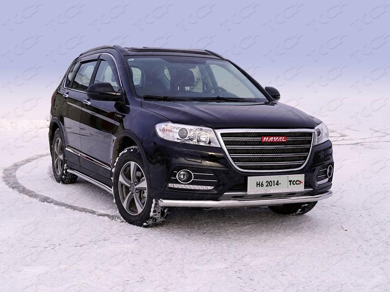 Защита передняя нижняя 60,3 мм для автомобиля Great Wall Haval H6 2015-, TCC Тюнинг HAVH615-03