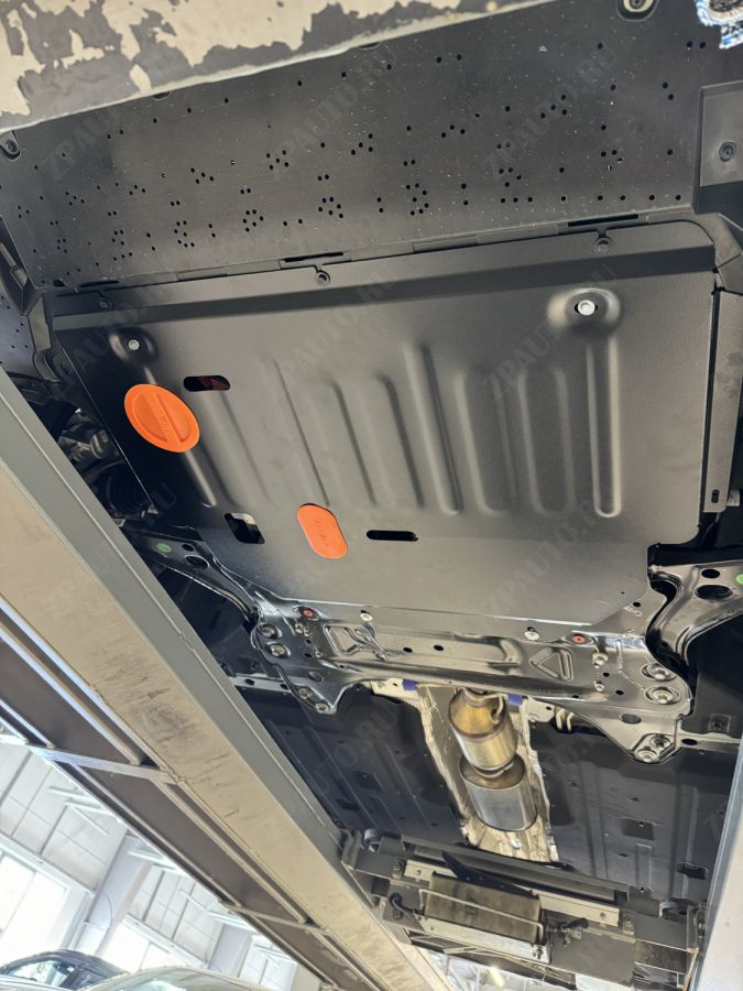 Защита  картера и КПП Geely Preface 2024- V-2,0T AMT FWD, ALFeco, сталь 2мм, арт. ALF0838st