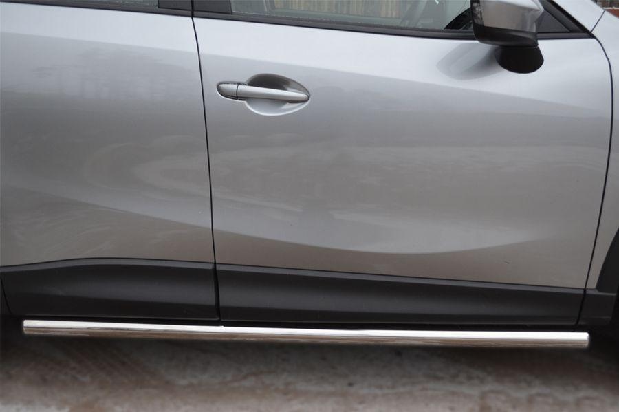 Защита порогов d63 вариант 3 для Mazda CX-5 2011, Руссталь M5T-0011363