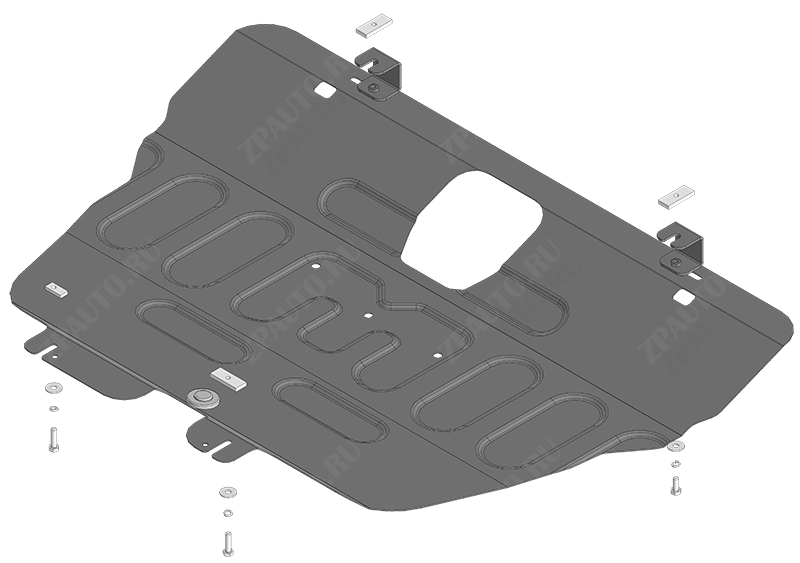 Защита стальная Мотодор (Двигатель, Коробка переключения передач), 2 мм,  для Jetour Dashing  2023- арт. 79013