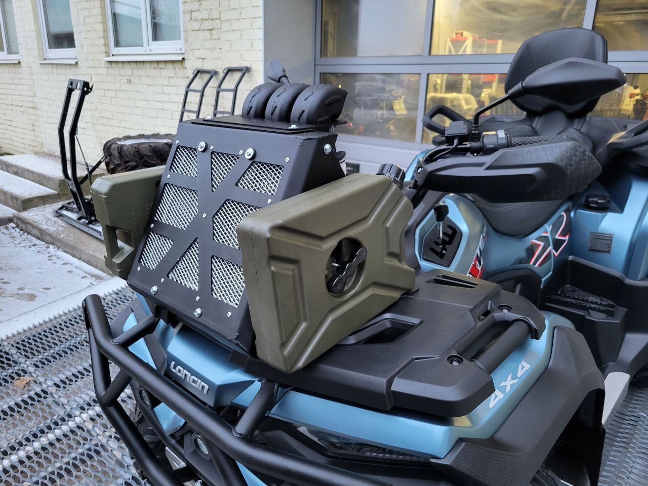 Вынос радиатора для Loncin XWolf 700L 2022 -, алюминий 3 мм, STORM, арт. MP 0760